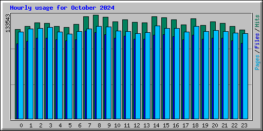 Hourly usage for October 2024